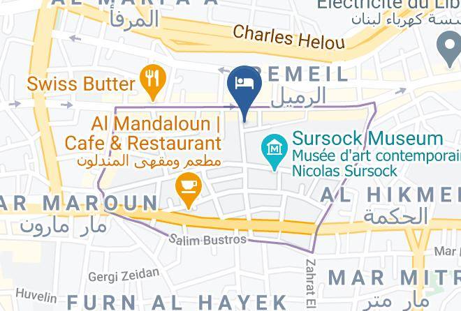 Beyrouth - The Grand Meshmosh Hotel Maps