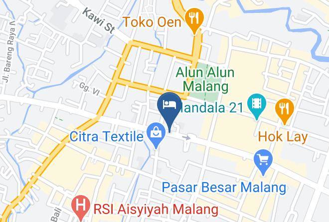 Kota Malang - The Grand Palace Hotel Malang Maps