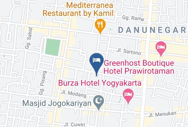 Kota Yogyakarta - The Grand Palace Hotel Maps