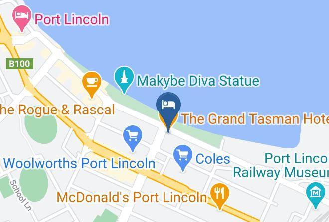 Port Lincoln - The Grand Tasman Hotel Maps