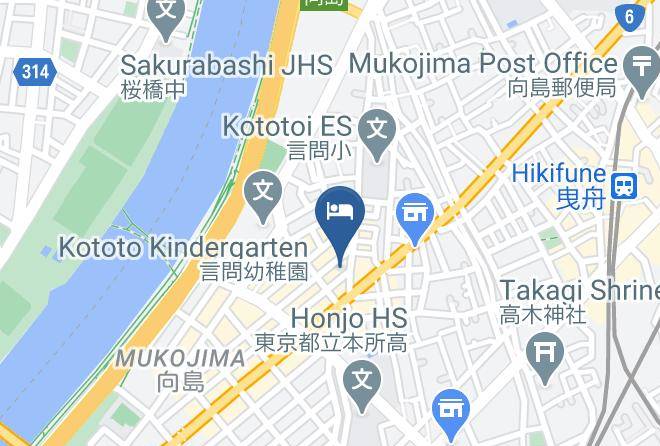 Sumida Ward - The Gratias Hotel Tokyo Sky Tree Maps