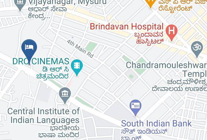 Mysore - The Green Hotel Maps