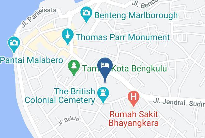Kota Bengkulu - The Green Rio Hotel Maps