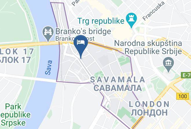 The Green Studio In Belgrade Map