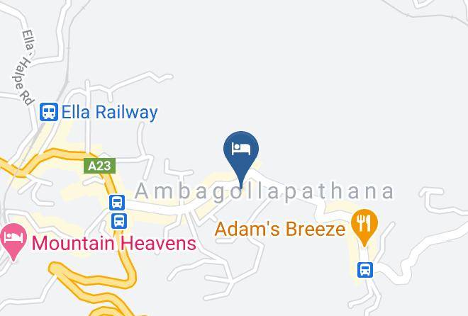 Badulla - The Green View Guest Inn Maps