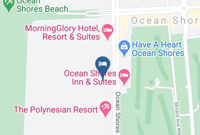 Grays Harbor - The Grey Gull Resort Ocean Shores Hotel Maps