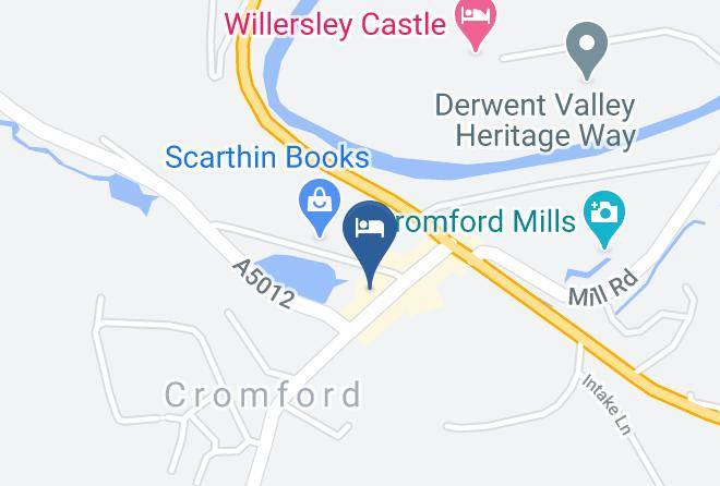 Derbyshire - The Greyhound Hotel Restaurant & Bar Cromford Matlock Maps