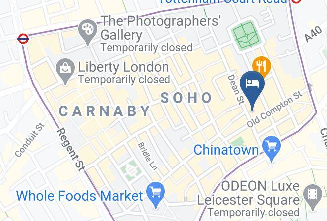 London - The Groucho Club Maps
