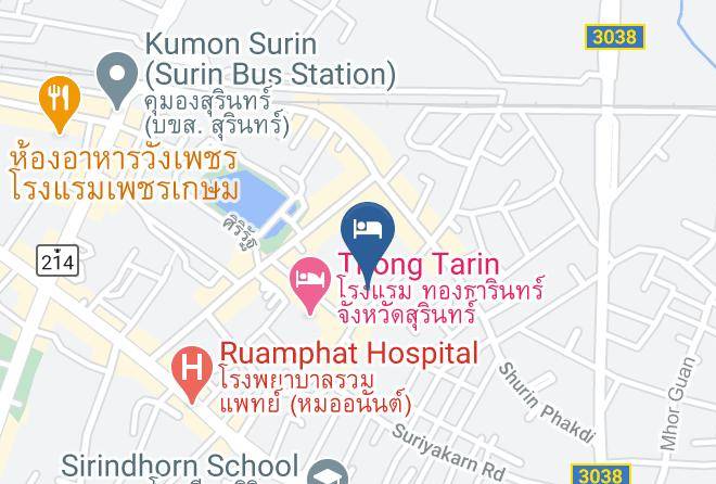 Amphoe Mueang Surin - The Gun Hotel Maps