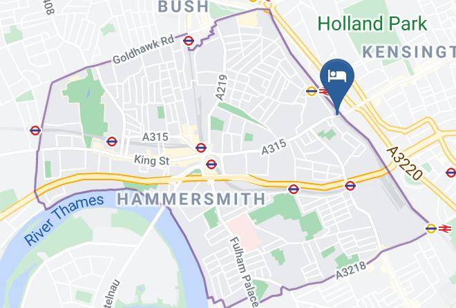 London - The Hand & Flower Olympia Maps