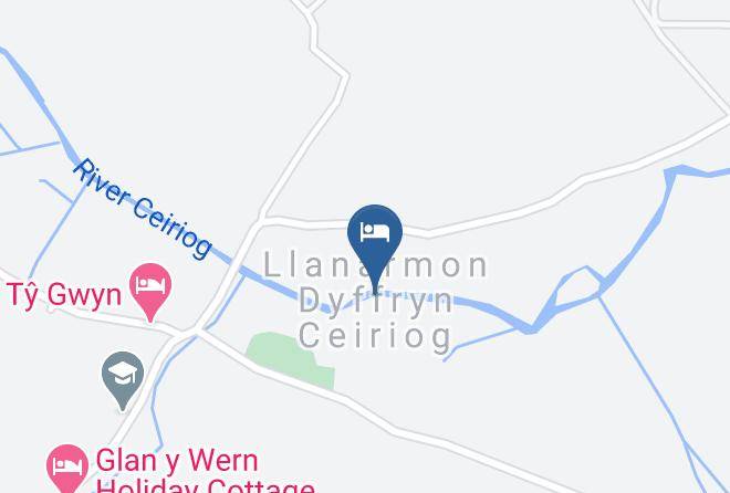 The Hand At Llanarmon Ltd Carta Geografica - Wales - Wrexham
