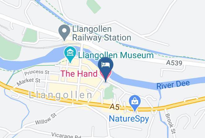 Denbighshire - The Hand Hotel Maps