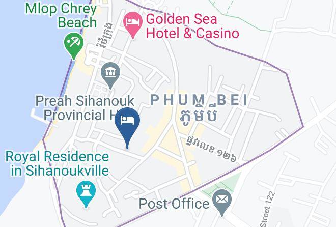 Preah Sihaknuk Town - The Harbor Lights Palace Maps