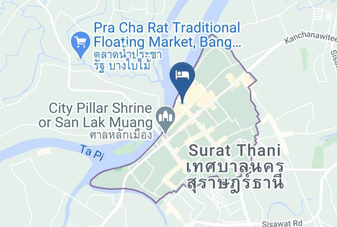 Amphoe Mueang Surat Thani - The Harbour Front Hotel Maps
