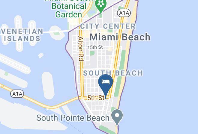 Miami Dade - Harrison Hotel South Beach Maps