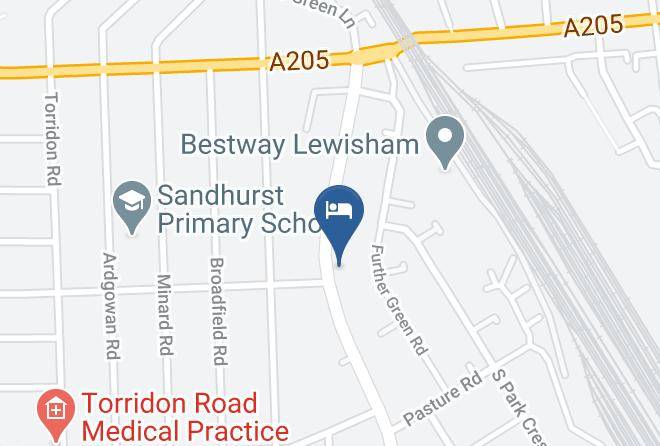 London - The Heathers Bed And Breakfast Maps