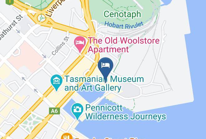 Hobart - The Henry Jones Art Hotel Maps