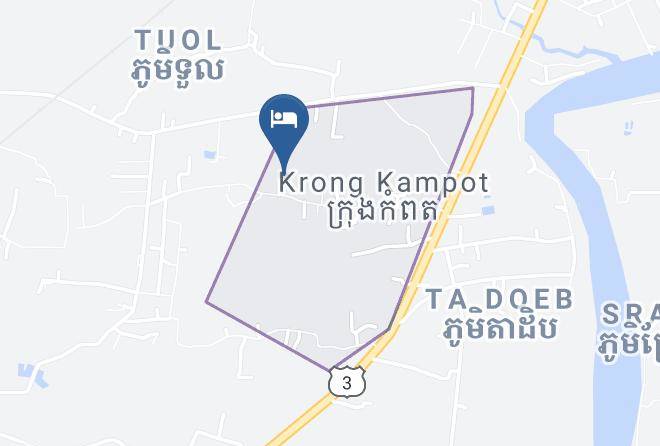 Kampot Town - The Hidden Oasis Bungalows Maps