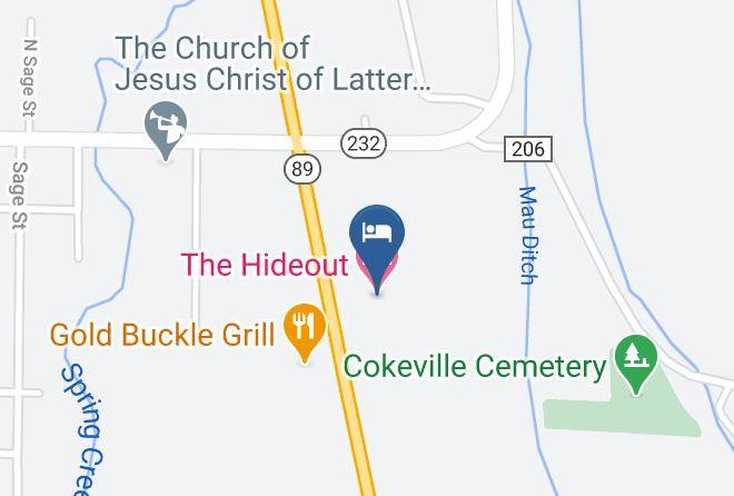 Lincoln - The Hideout Motel Maps