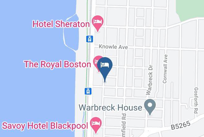 Blackpool - The Highfield Private Hotel Maps
