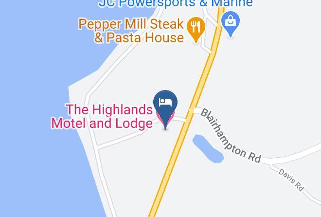 Haliburton - The Highlands Motel And Lodge Maps
