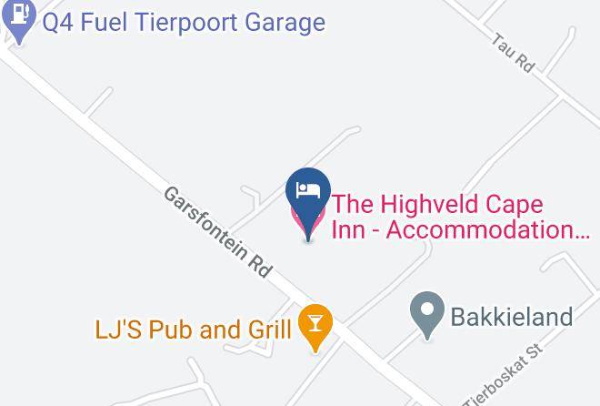 City Of Tshwane - The Highveld Cape Inn Accommodation & Wedding Venue Maps