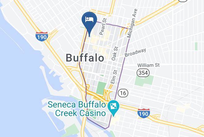 Hampton Inn & Suites Buffalo Downtown Map