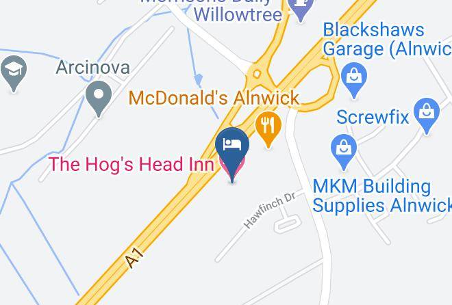 Northumberland - The Hog's Head Inn Maps