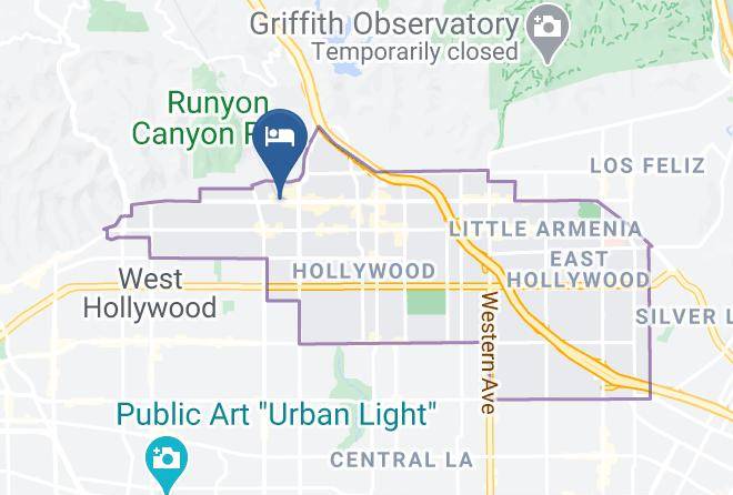 Los Angeles - The Hollywood Roosevelt Maps