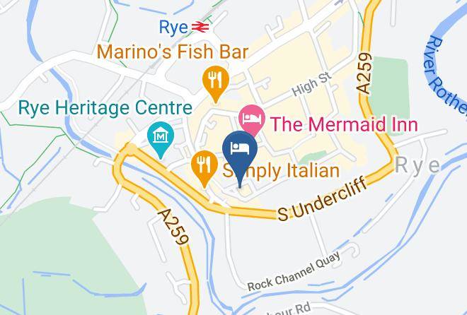 East Sussex - The Hope Anchor Hotel Maps