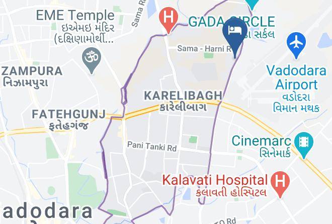 Vadodara - The Hotel Airport Maps