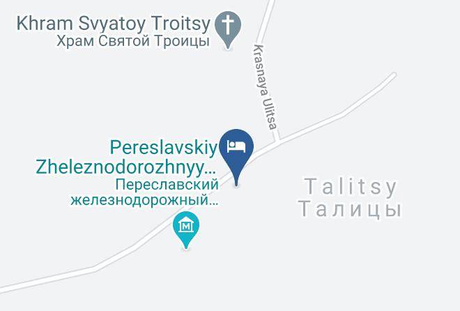 Pereslavl Zalesskiy - The Hotel Complex Talitsy Lodge Maps