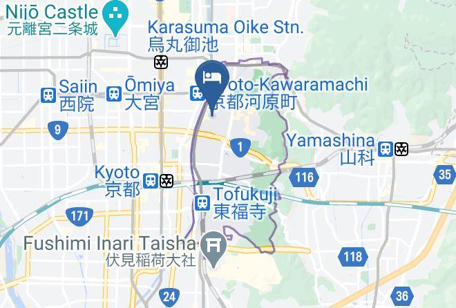 Kyoto City Higashiyama Ward - The Hotel Kiyomizu Gion Maps