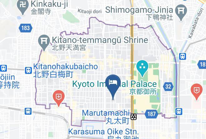 Kyoto City Kamigyo Ward - The Hotel Kiyomizu Imperial Palace West Maps