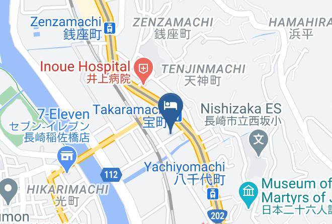 Nagasaki City - The Hotel Nagasaki Bw Premier Collection Maps