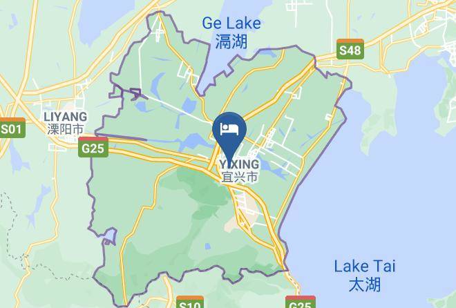 Wuxi - The Hotel Of Yixing South Station Maps