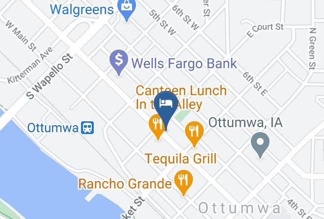 Wapello - Hotel Ottumwa Maps