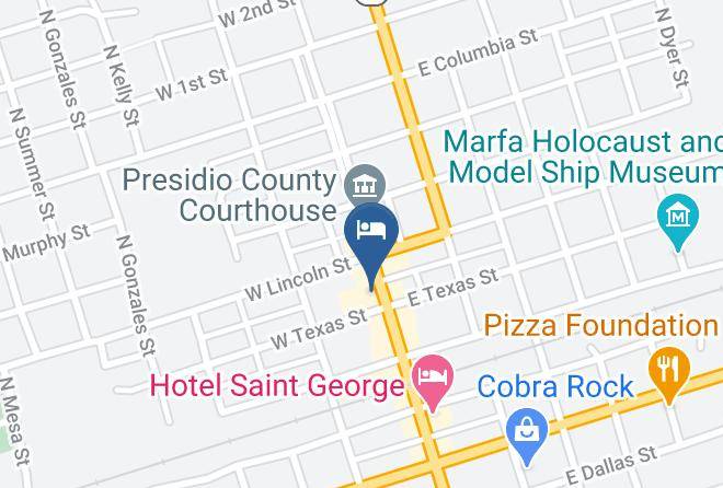 Presidio - The Hotel Paisano Maps