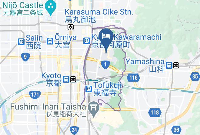 Kyoto City Higashiyama Ward - The Hotel Seiryu Kyoto Kiyomizu Maps