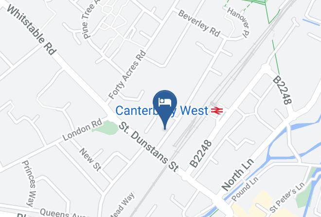 Kent - Abbey Canterbury Guest Accomodation Maps