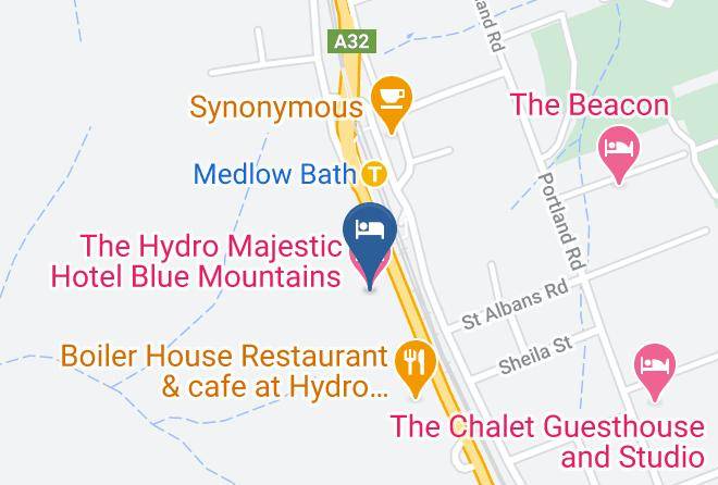 The Hydro Majestic Hotel Blue Mountains Map