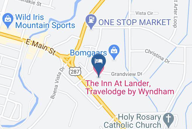 The Inn At Lander Travelodge By Wyndham Map