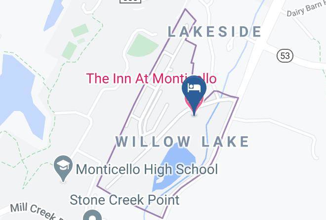 The Inn At Monticello Map