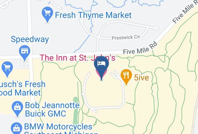 The Inn At St John's Map