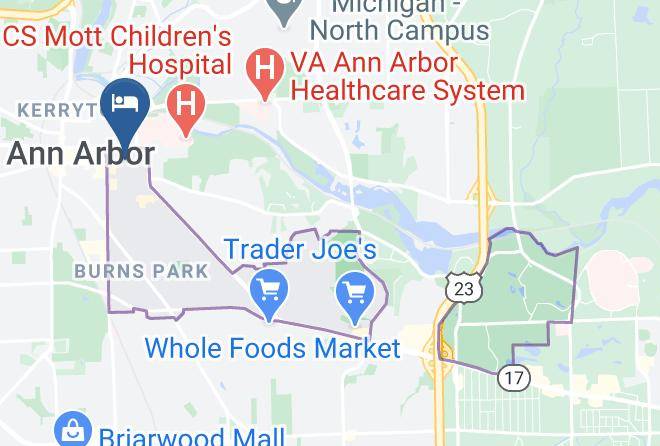 Washtenaw County Burns Park - The Inn At The Michigan League Maps