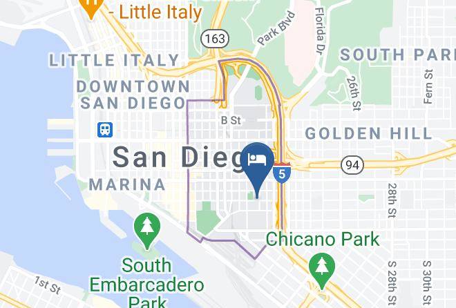 San Diego - The Isaac Lyon Hotel Maps