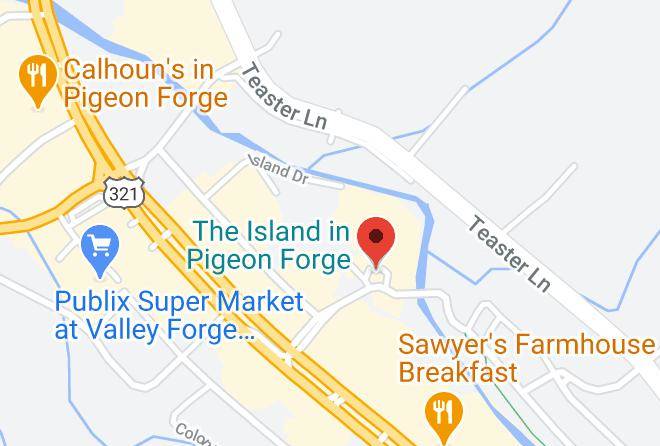 Sevier - The Island In Pigeon Forge Maps