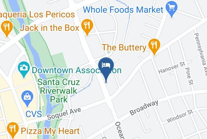 Santa Cruz - The Islander Motel Maps