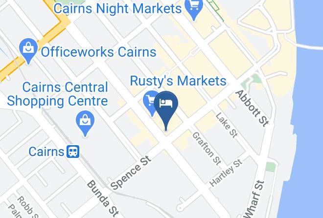 The Jack Hotel & Backpackers Map