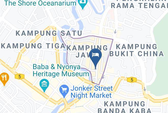 The Java Lane Melaka Map